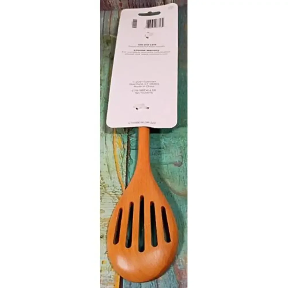 Cuisinart Silicone‎ & Wood Slotted Spoon